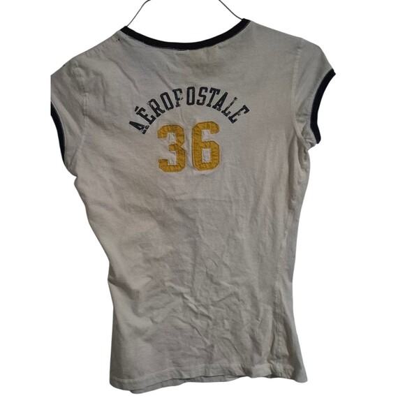 VTG Aeropostale XS Baby Tee Cotton 90's Y2K Bella Swan Core Elena Gilbert - Picture 2 of 6